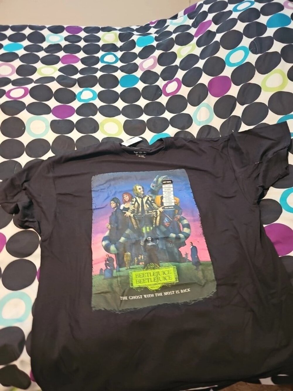 Hot Topic Black Beetlejuice XXL Graphic Tee New with Tags